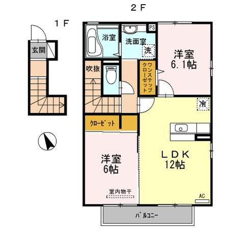 セジュールCW Cの物件間取画像